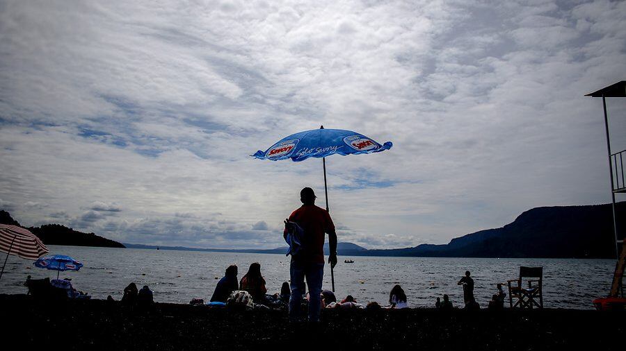 Playa en Pucón