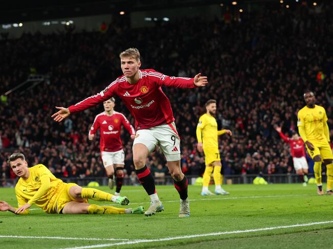 ¡Partidazo! Manchester United lo pasa mal, pero termina imponiendo sus términos ante el Bodo por la Europa League | Getty Images