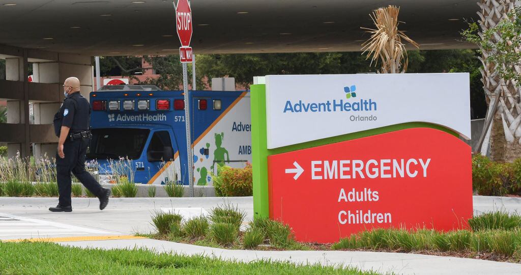 El ingreso de urgencia del Hospital AdventHealth de Orlando