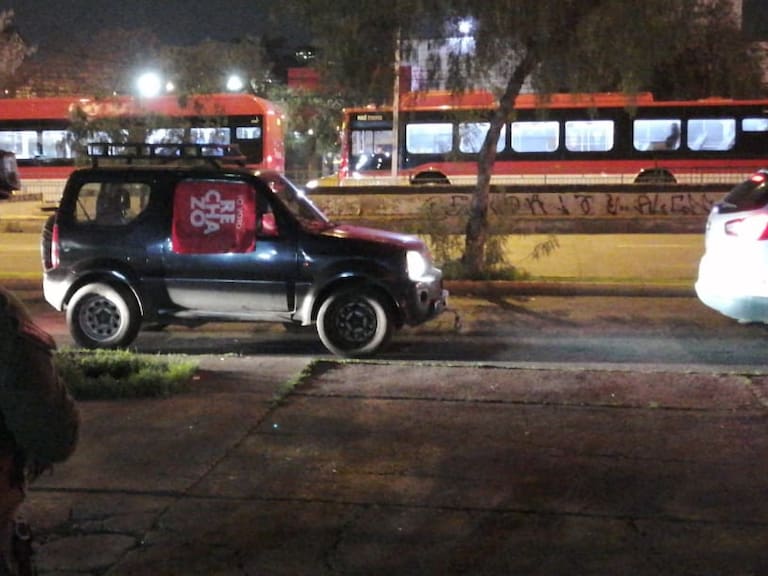 Adherentes del Rechazo realizaron caravana vehicular desde Las Condes hasta el Estadio Nacional