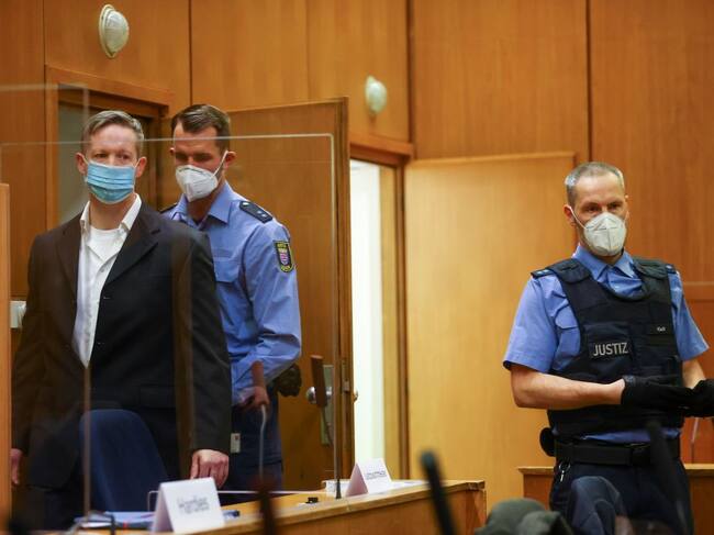 El ultraderechista Stephan Ernst en un tribunal de justicia de Alemania
