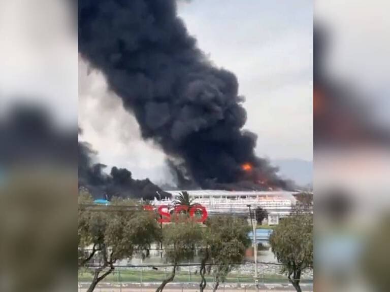 Incendio planta de gas maipú