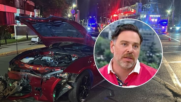 José Antonio Neme protagoniza accidente de tránsito tras colisionar con motociclista en Las Condes