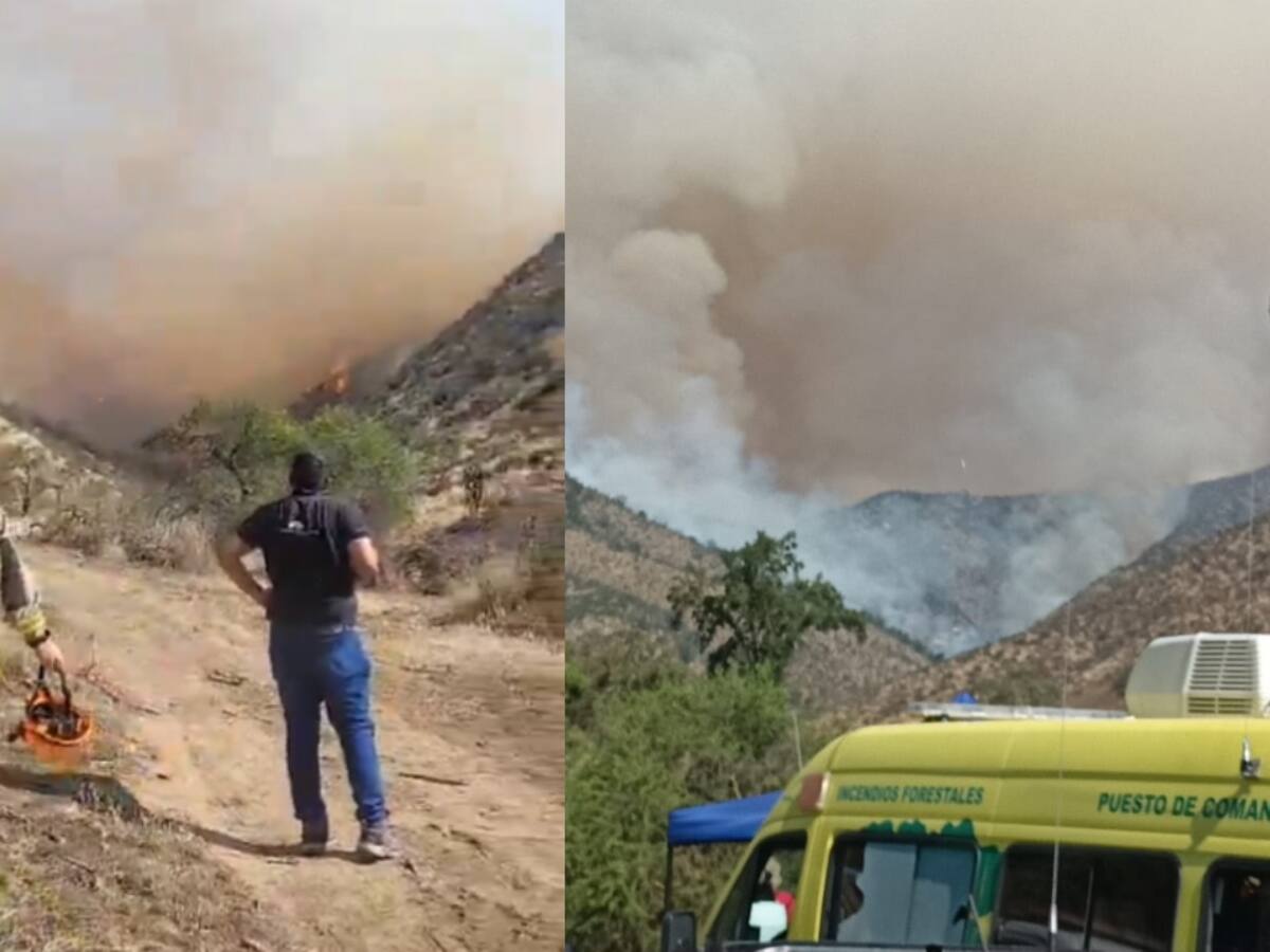 700 hectáreas consumidas al segundo día de incendio: siniestro en María Pinto cubre de humo la RM