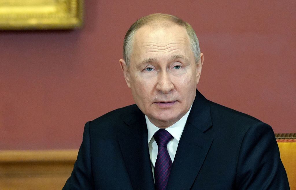 El presidente de Rusia Vladimir Putin en un evento en San Petersburgo