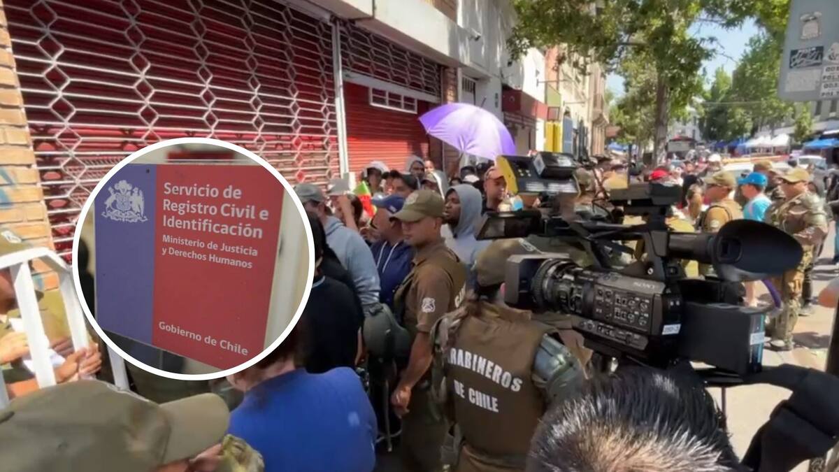 “Se generó una errónea información”: Registro Civil aclara caos registrado en el centro de Santiago ante aglomeración de migrantes