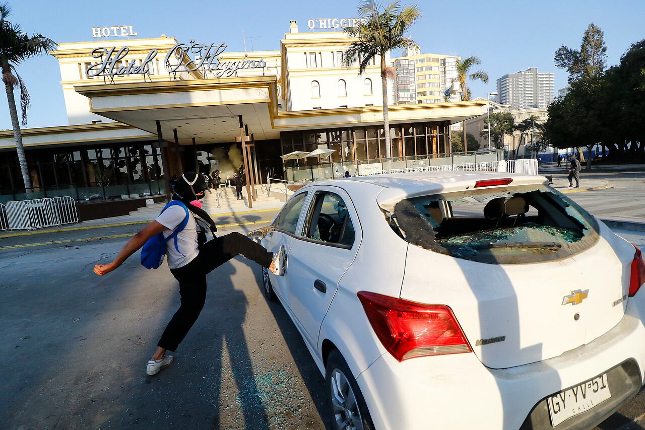 Incidentes en Plaza O'Higgins
