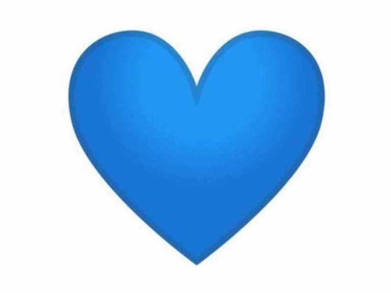 Emoji de WhatsApp corazón Azul