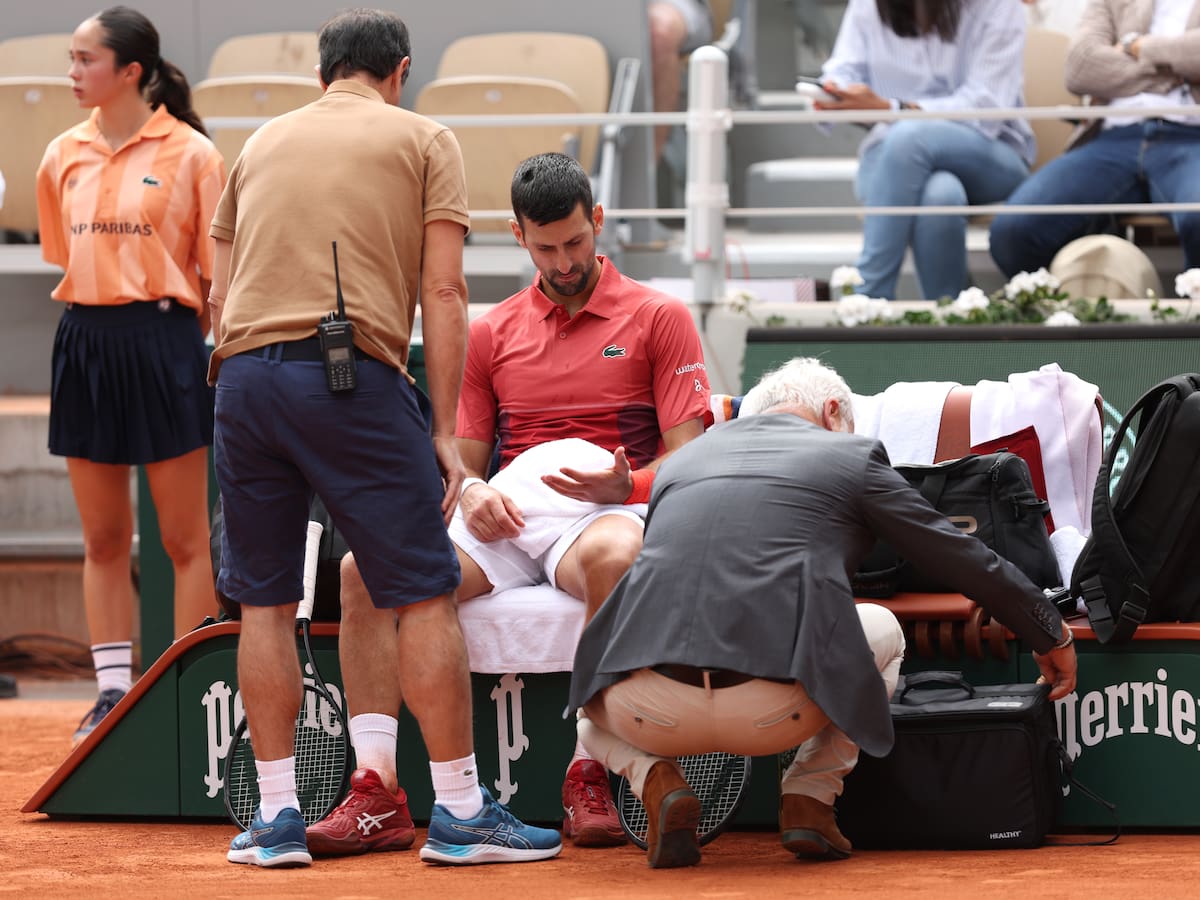 Hay nuevo número 1 del mundo: Novak Djokovic se retira por lesión de Roland Garros