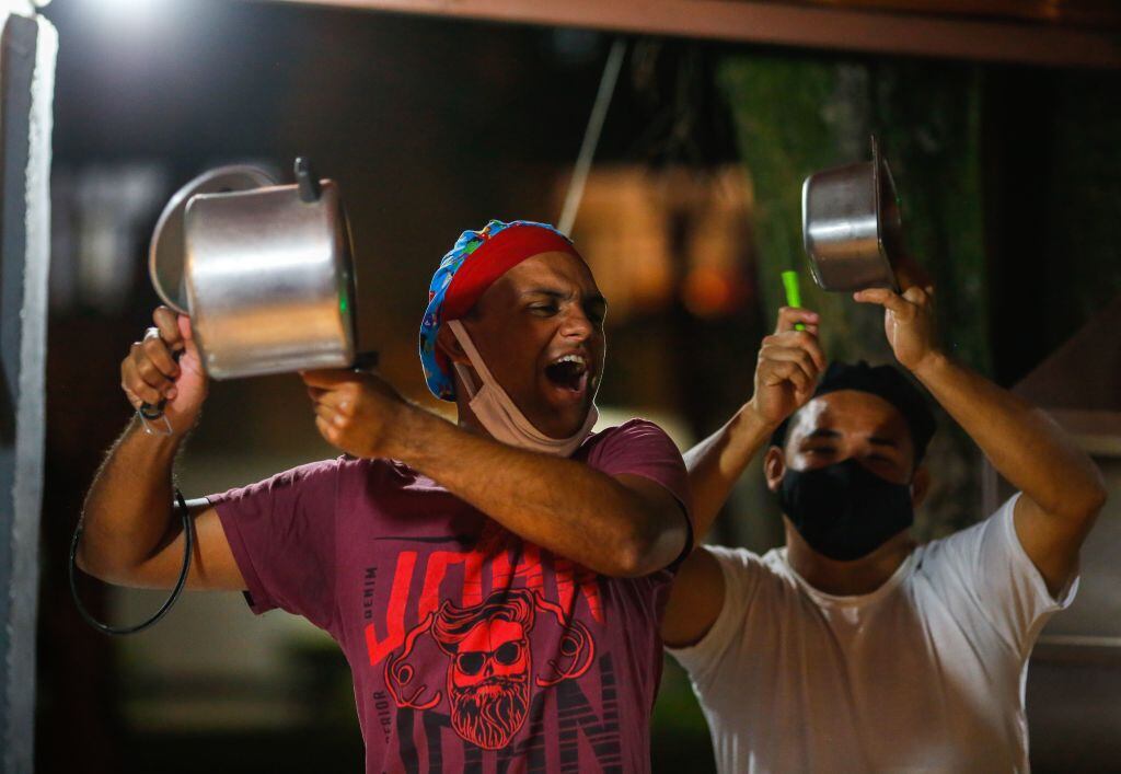 Manifestaciones en contra del gobierno de Brasil ante la grave crisis sanitaria