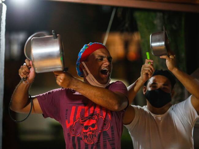 Manifestaciones en contra del gobierno de Brasil ante la grave crisis sanitaria