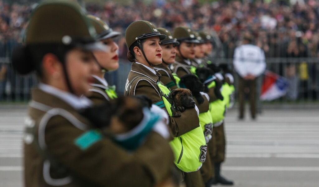 Efectivos de Carabineros / Foto: Agencia Uno