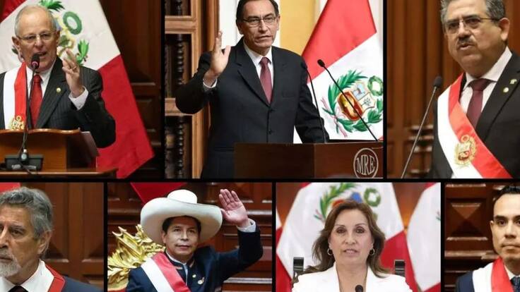 Perú vuelve a cambiar de presidente: los 7 mandatarios que NO terminaron su periodo en la última década