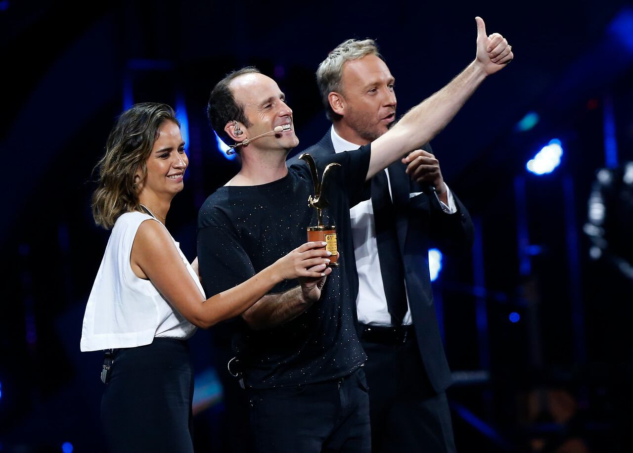 Stefan Kramer recibe la Gaviota de Oro en Viña 2020