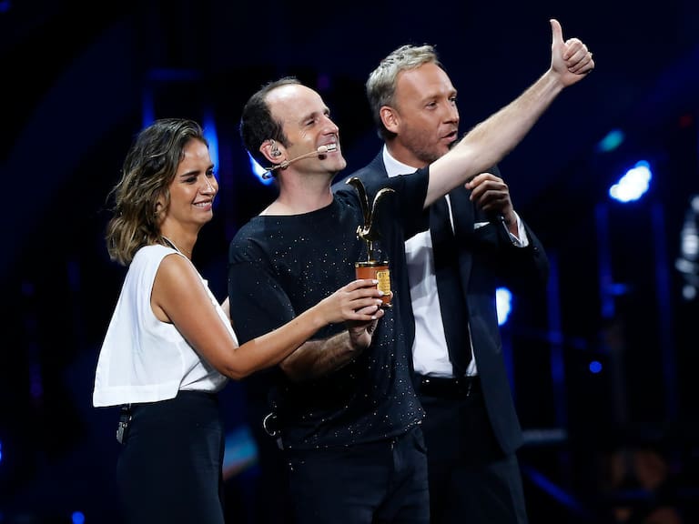 Stefan Kramer recibe la Gaviota de Oro en Viña 2020