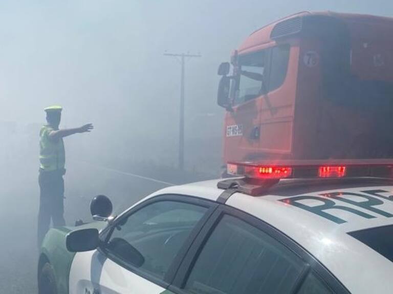 Restablecen tránsito en Ruta 78 tras corte debido a nula visibilidad