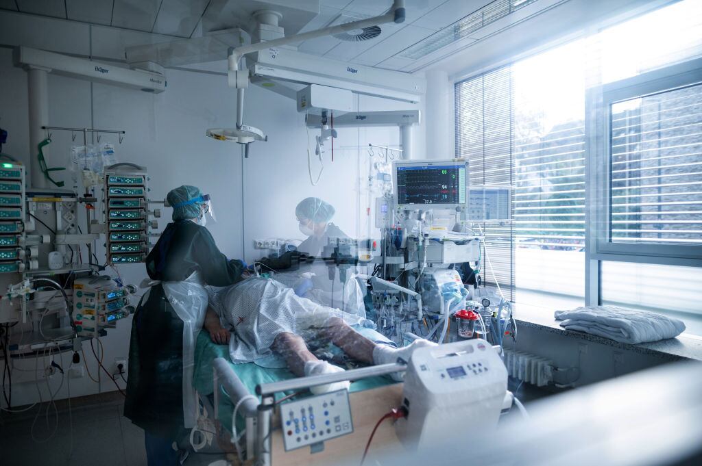 Paciente del Covid-19 en un hospital de Essen