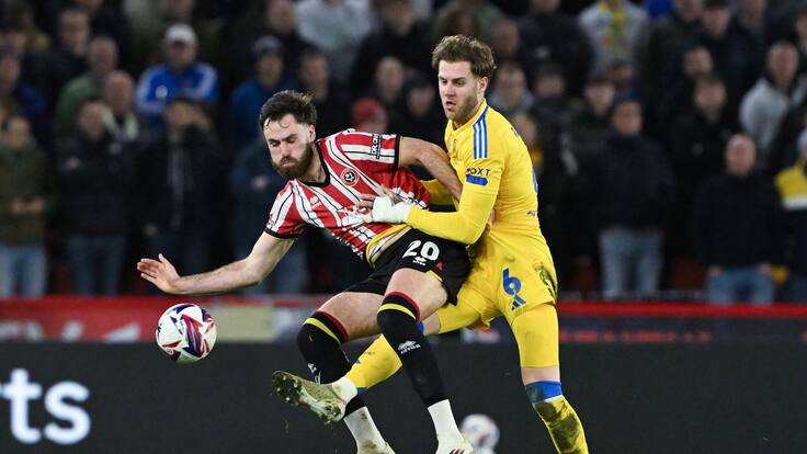 Con Ben Brereton de titular: Sheffield cayó ante Leeds en partido clave por el ascenso a Premier League