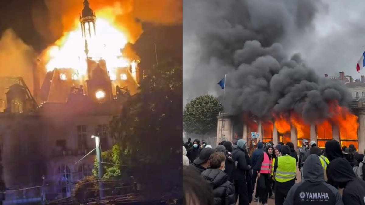 Violenta jornada de protestas en Francia: Incendios, saqueos, enfrentamientos y más de 400 detenidos