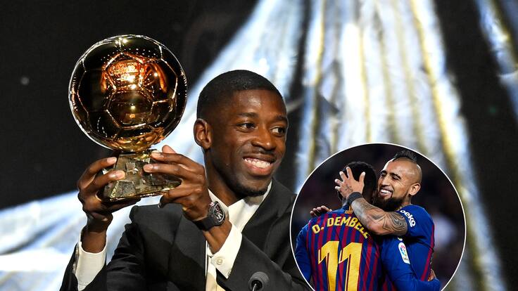 Fue su compañero en Barcelona: la reacción de Arturo Vidal por el Balón de Oro que ganó Ousmane Dembélé