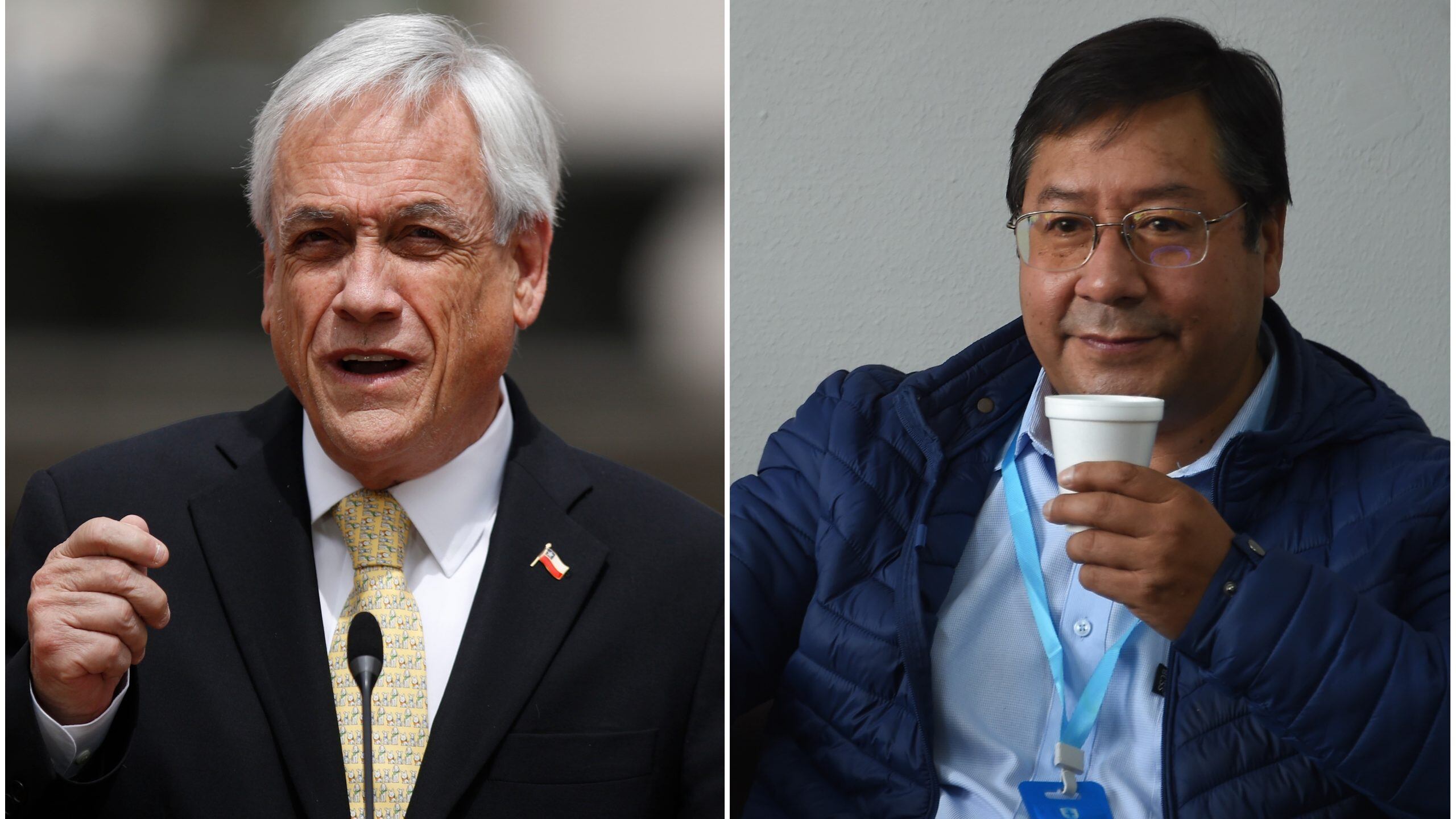 Presidente Sebastián Piñera y Luis Arce