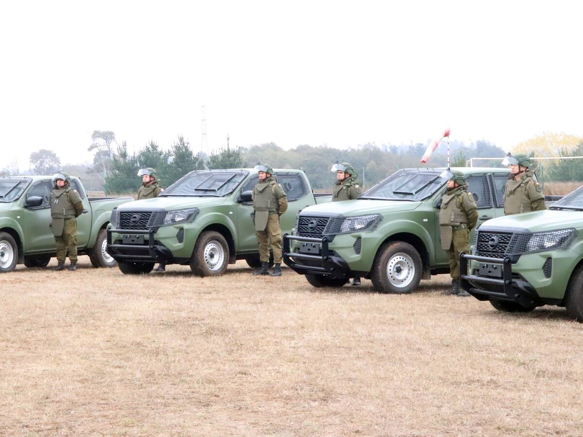 Carabineros de La Araucanía reciben las primeras camionetas blindadas para refuerzo de patrullajes