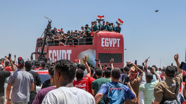 Egipto recibe a su selección como héroes tras la eliminación ante Argentina en el Mundial 2026