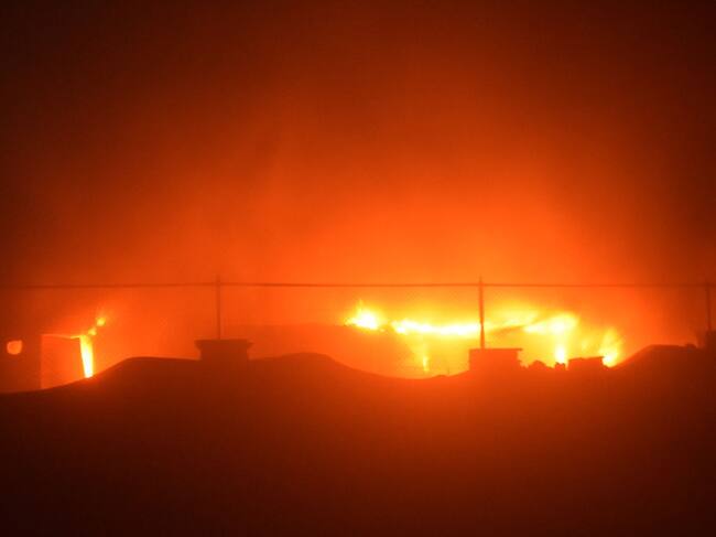El incendio de un hospital para pacientes del Covid-19 en Di Car