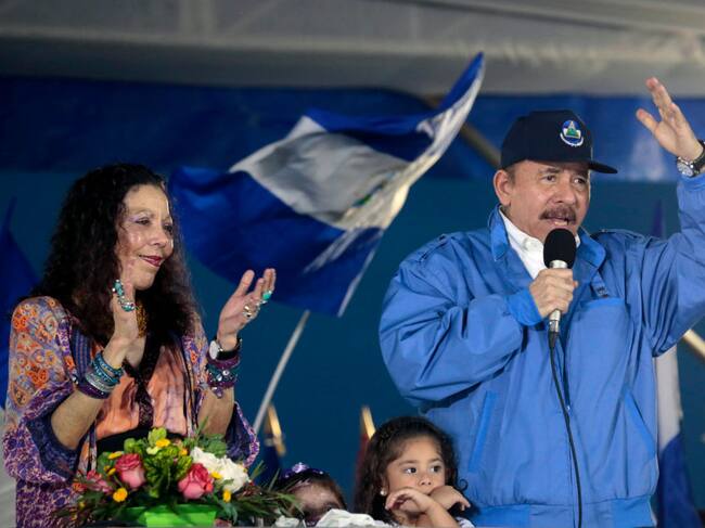 La pareja presidencial de Nicaragua, Rosario Murillo y Daniel Ortega