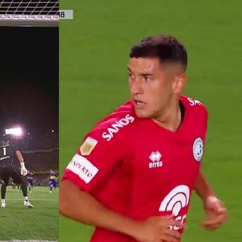 Gol chileno en La Bombonera: Matías Marín sorprende con un tiro libre y le anota a Boca Juniors por la Copa de la Liga