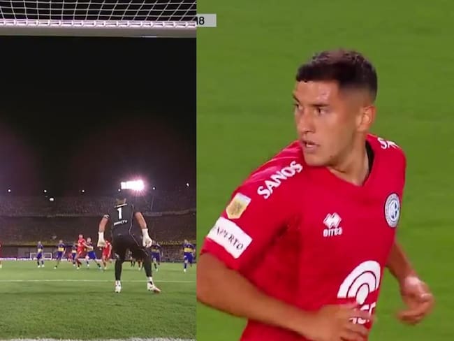 Gol chileno en La Bombonera: Matías Marín sorprende con un tiro libre y le anota a Boca Juniors por la Copa de la Liga