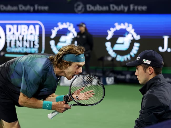 Expulsan a Rublev del ATP de Dubai tras violenta reacción: el ruso perdió millonario premio y puntos obtenidos en el torneo