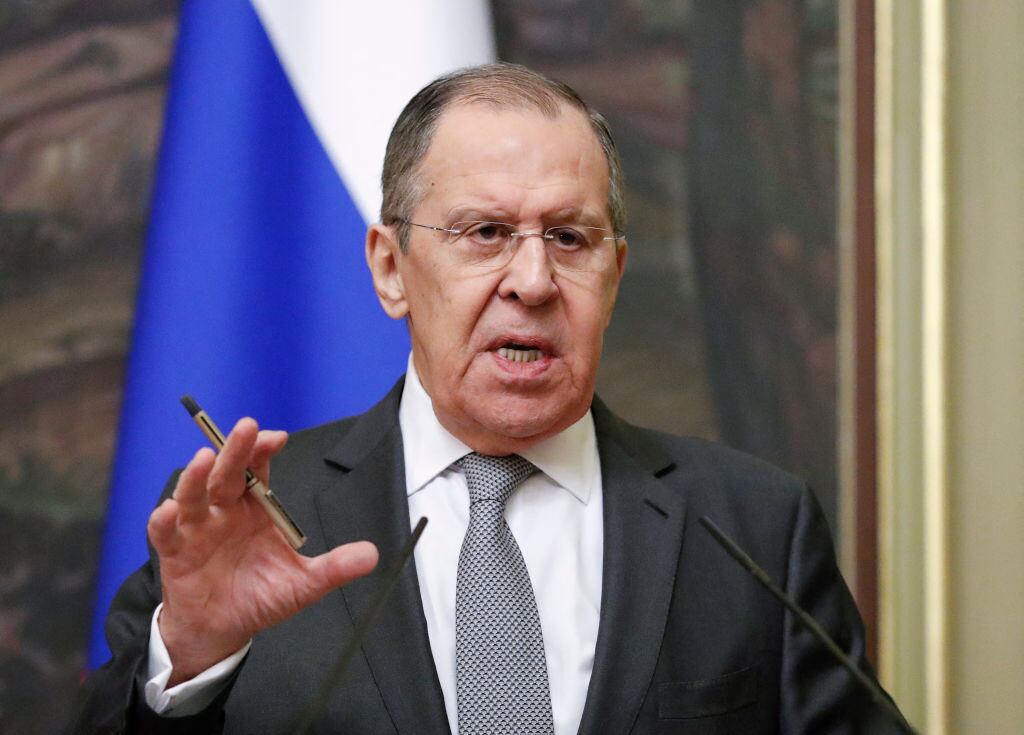 El ministro de relaciones exteriores de Rusia Sergei Lavrov