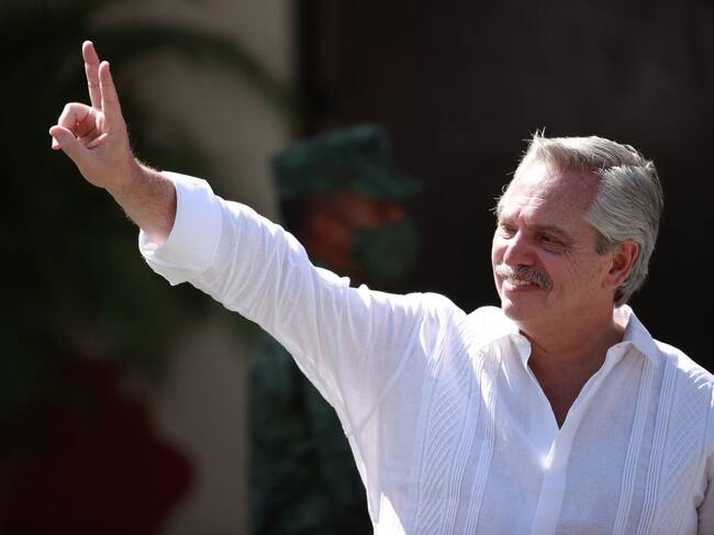 El presidente argentino Alberto Fernández