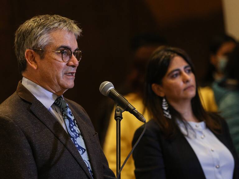 4 de JUNIO de 2022/ SANTIAGOEl Ministro de Hacienda, Mario Marcel, y la Subsecretaria Claudia Sanhueza participa del Cierre del Proceso de Diálogos Sociales para la Reforma Tributaria en el Centro Cultural Gabriela Mistral
FOTO: DIEGO MARTIN/ AGENCIAUNO