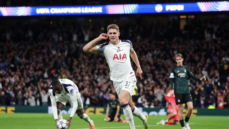 ¡Locura total en la Champions League! Defensor del Tottenham marca un golazo que va directo al Premio Puskas