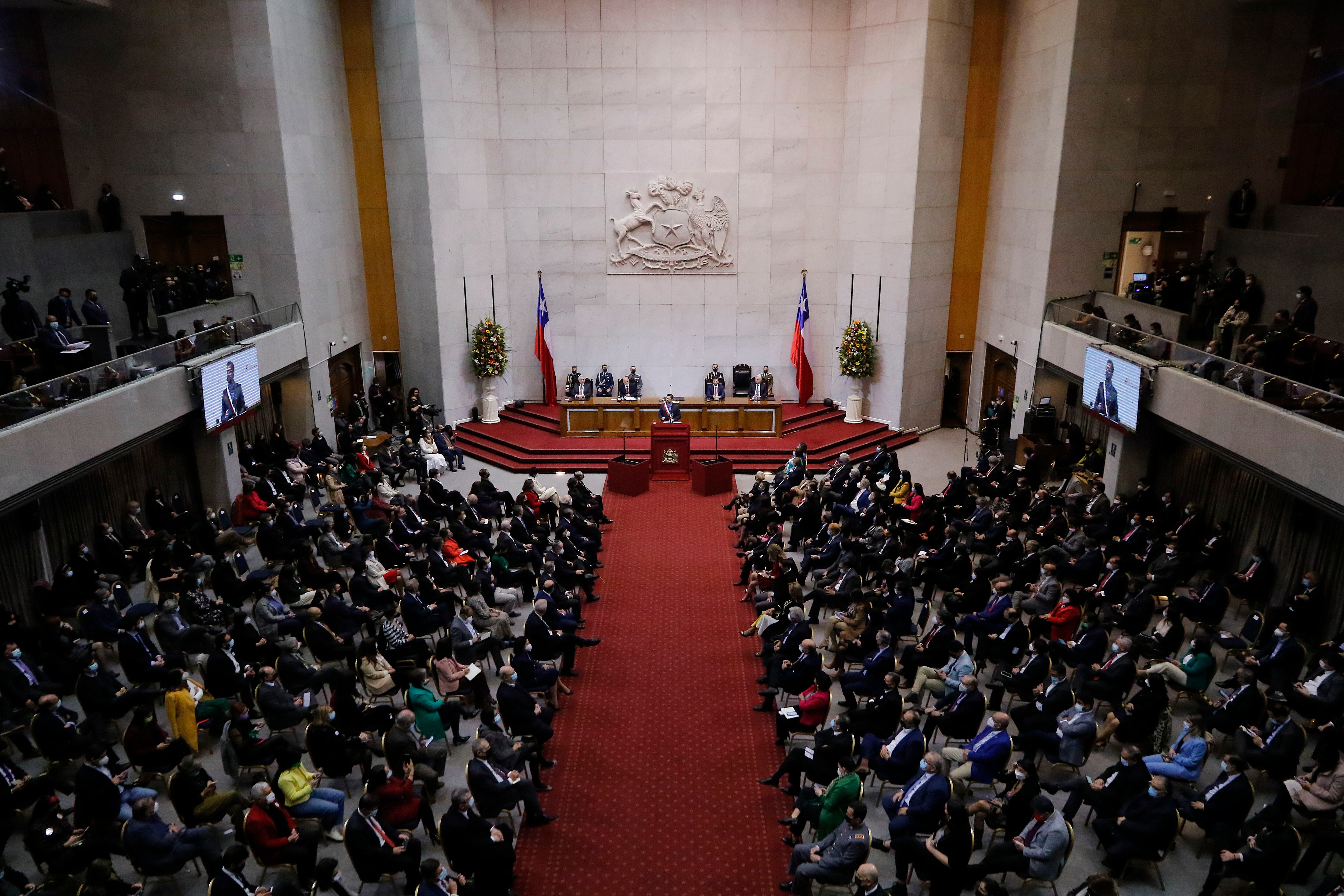 01 DE JUNIO DE 2022/VALPARAISOEl Presidente Gabriel Boric realiza su Cuenta Pública Presidencial en el Congreso Nacional.
FOTO: LEONARDO RUBILAR CHANDIA/AGENCIAUNO