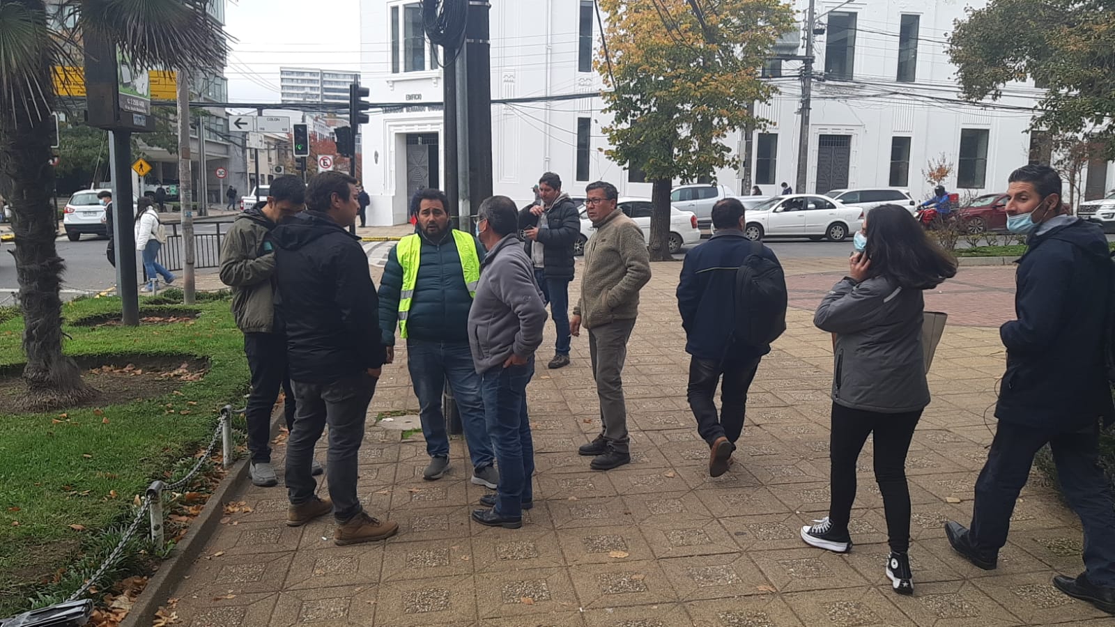 Dirigentes forestales reunidos en Los Ángeles. / ADN.cl