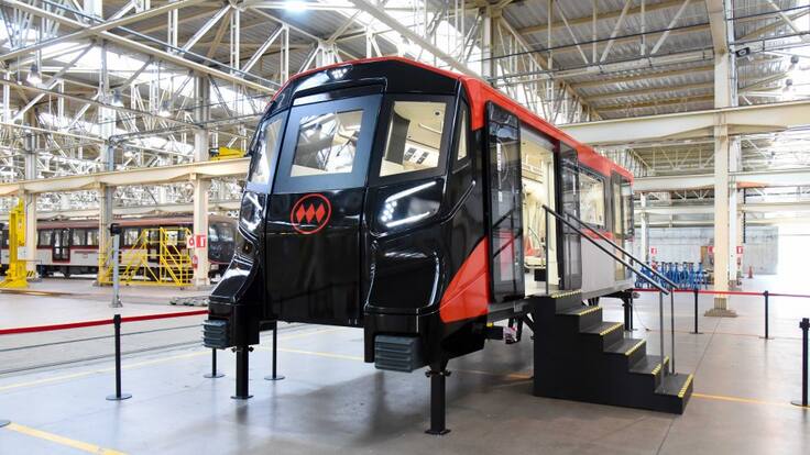 ¡Que la fuerza nos acompañe! Metro presenta maqueta a escala real del tren que llegará a la Línea 7 con Darth Vader como protagonista