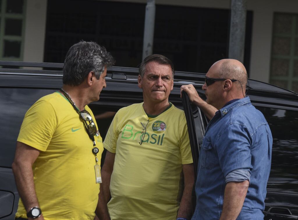 El ultraderechista Jair Bolsonaro horas antes de su derrota en Brasil