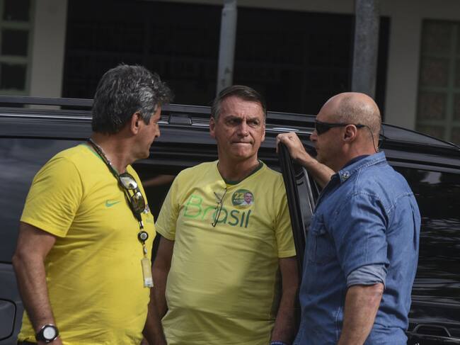 El ultraderechista Jair Bolsonaro horas antes de su derrota en Brasil