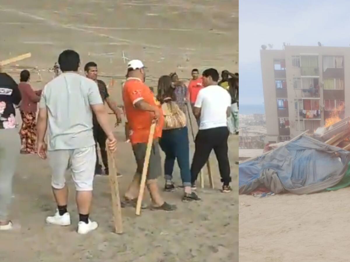 “La gente se aburrió”: vecinos echan con palos a personas que se iban a tomar terrenos en Antofagasta