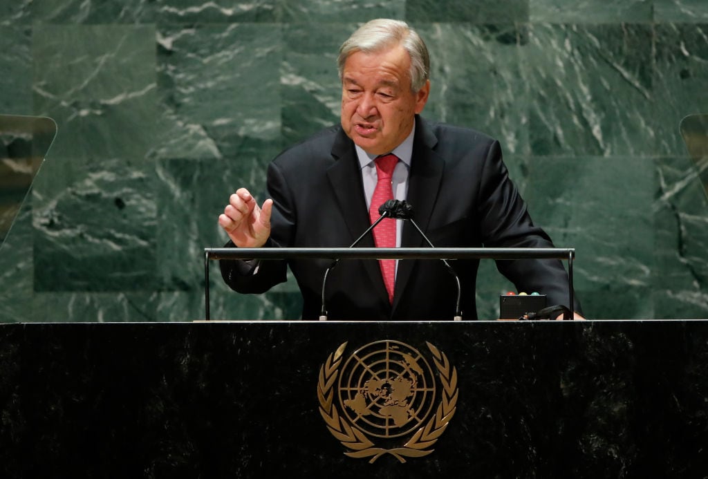 Antonio Guterres ante la 76° asamblea general de Naciones Unidas