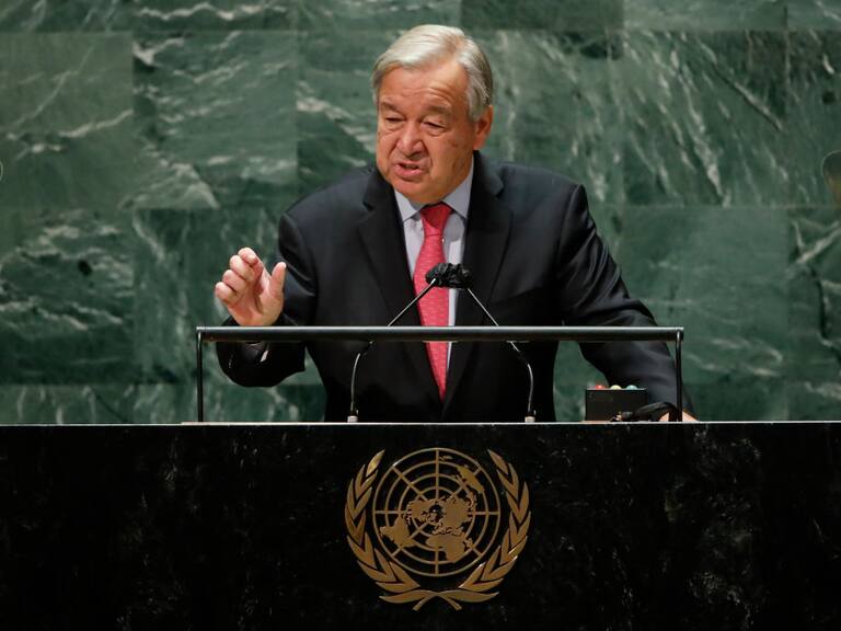 Antonio Guterres ante la 76° asamblea general de Naciones Unidas