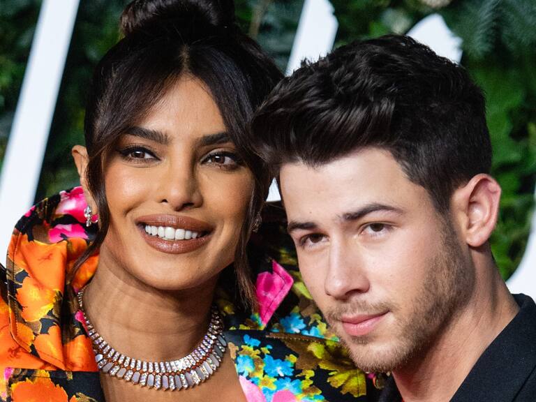 LONDON, ENGLAND - NOVEMBER 29: Priyanka Chopra and Nick Jonas attend Fashion Awards 2021 at the Royal Albert Hall on November 29, 2021 in London, England. (Photo by Samir Hussein/WireImage)