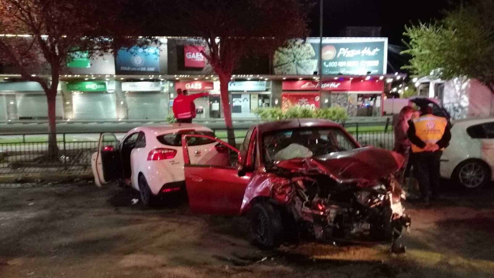 Accidente automovilítico en Santiago