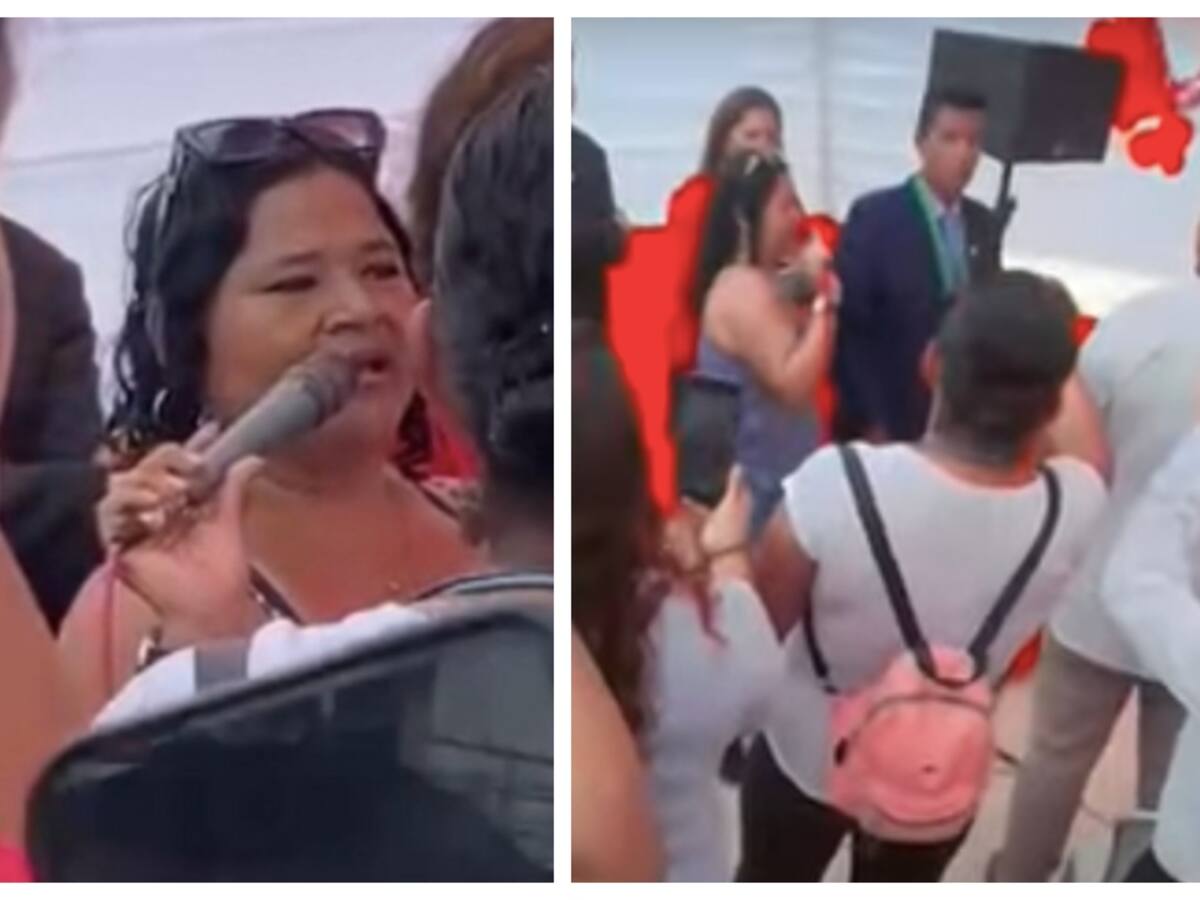 ¡Yo me opongo!: mujer interrumpe matrimonio y revela que novio es el padre de sus hijos