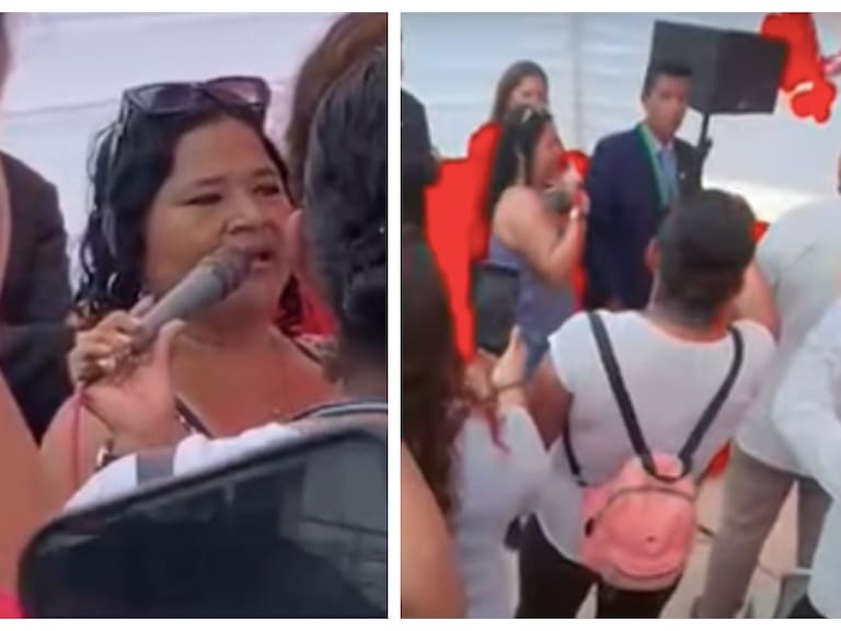 ¡Yo me opongo!: mujer interrumpe matrimonio y revela que novio es el padre de sus hijos