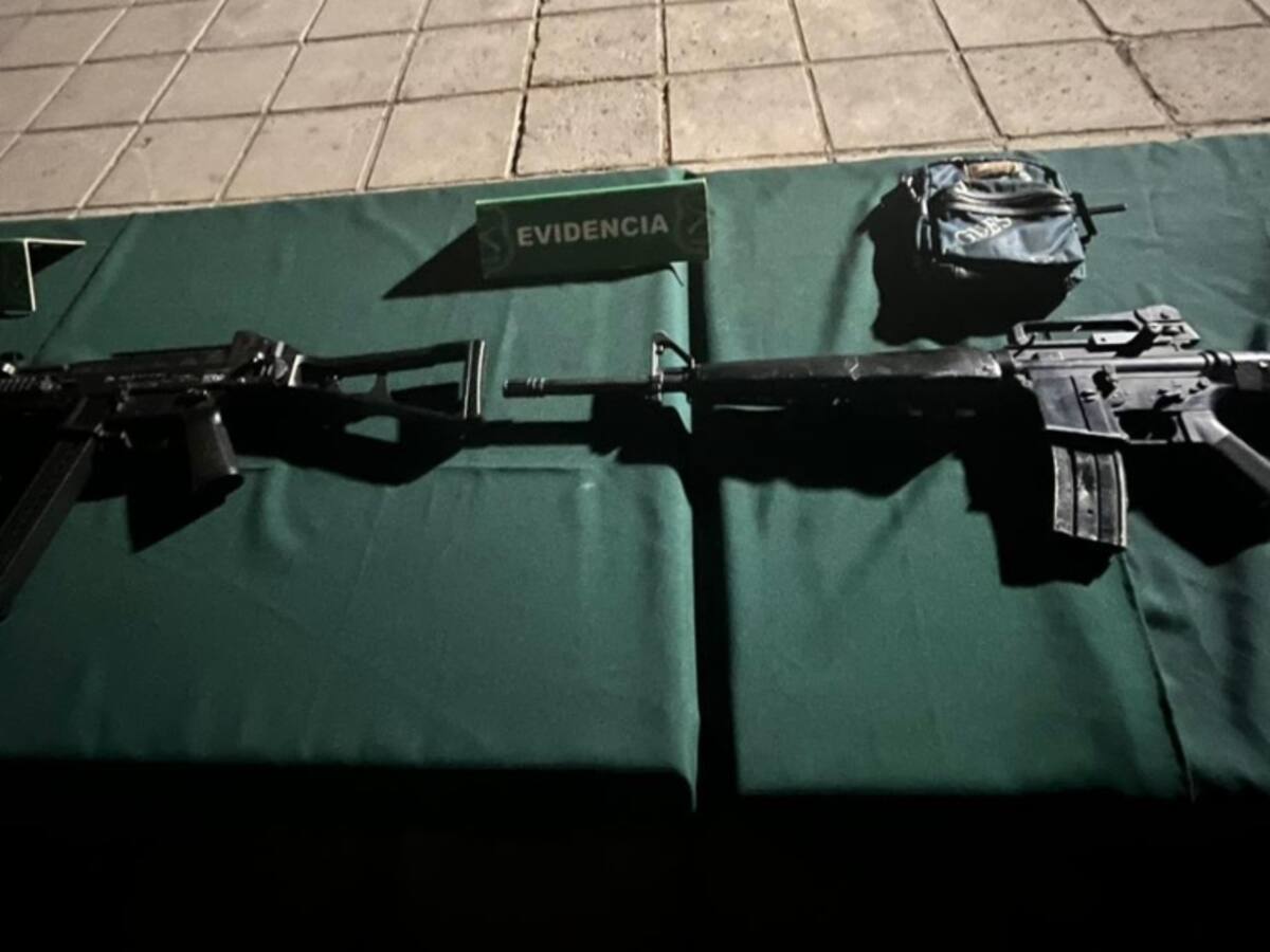 Incautan armas de fuego a sujetos que disparaban en la vía pública en Pudahuel