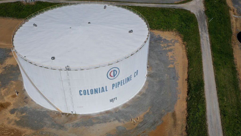 Uno de los tanques de la red que controla Colonial Pipelines